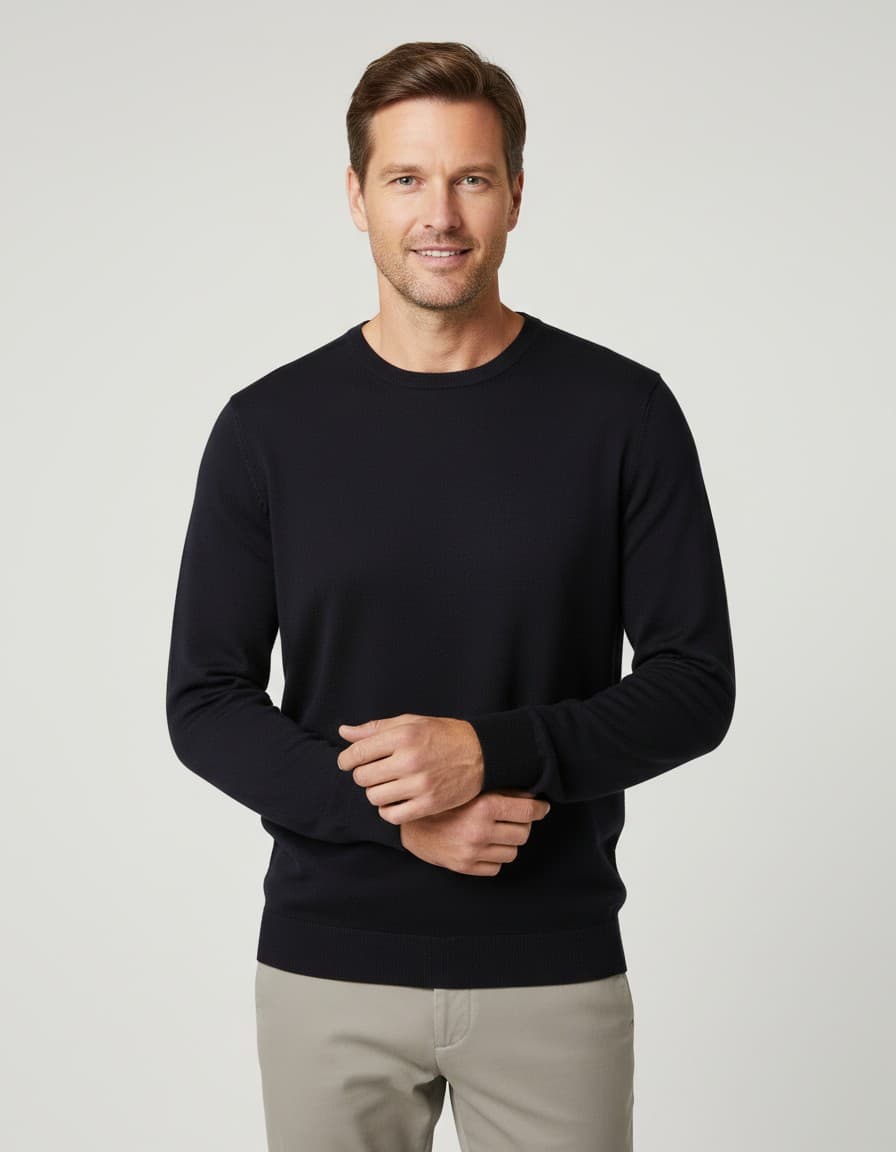 Trui ronde hals — op model