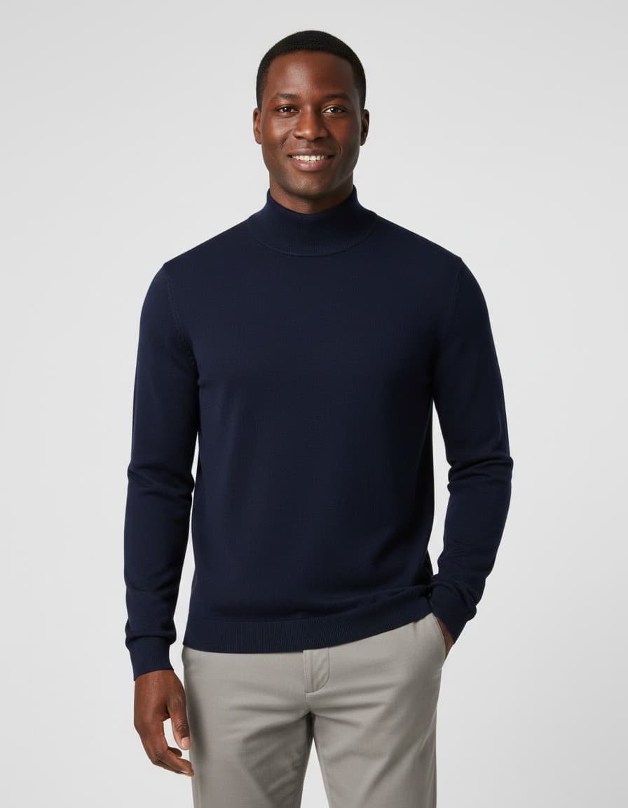Turtle neck — op model