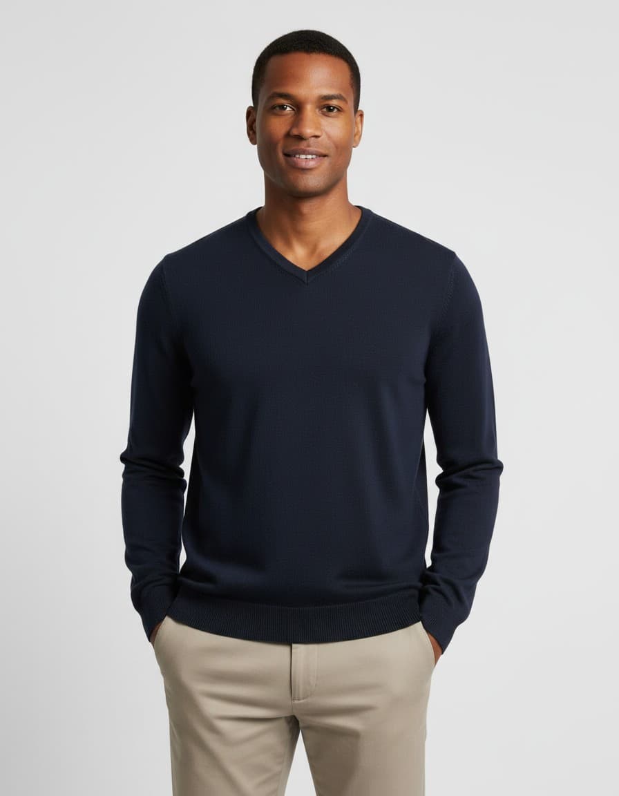 V-neck — op model