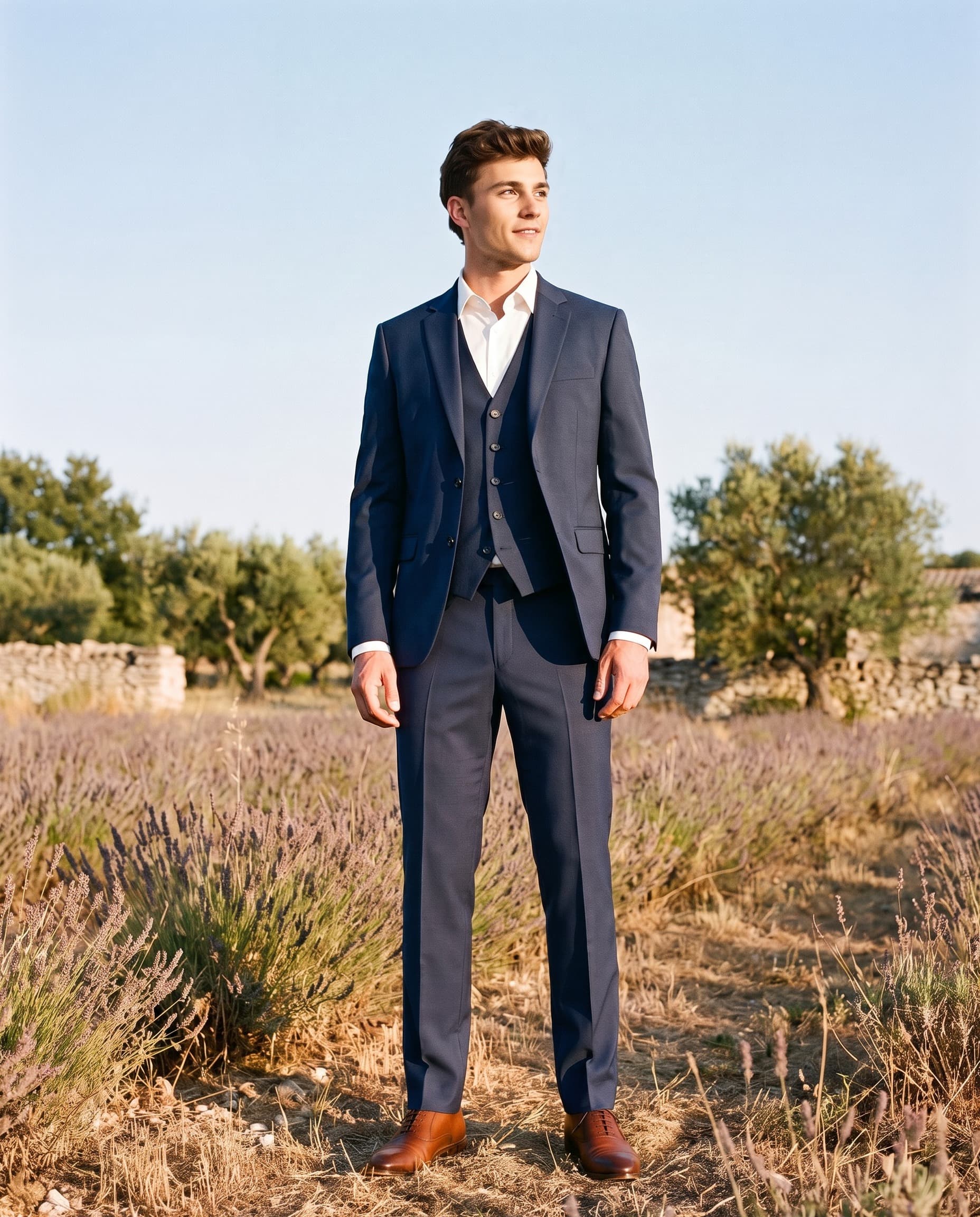 Colbert wolblend royalblue Mix & Match — als compleet pak