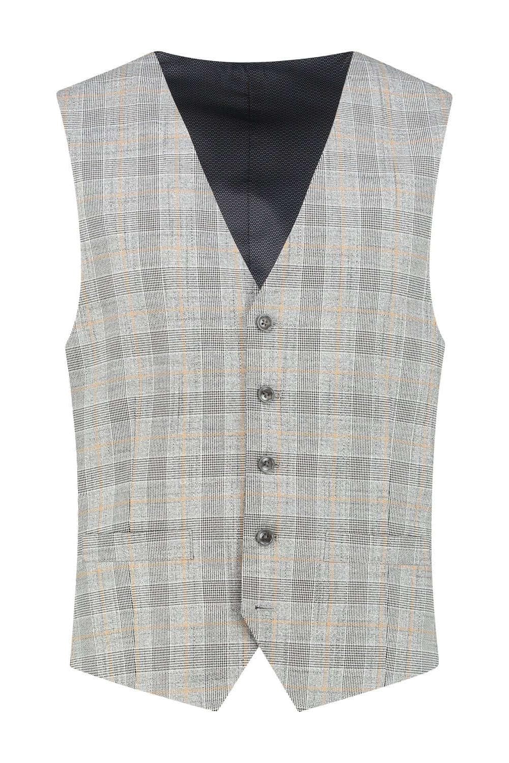 Gilet overcheck grey-brique