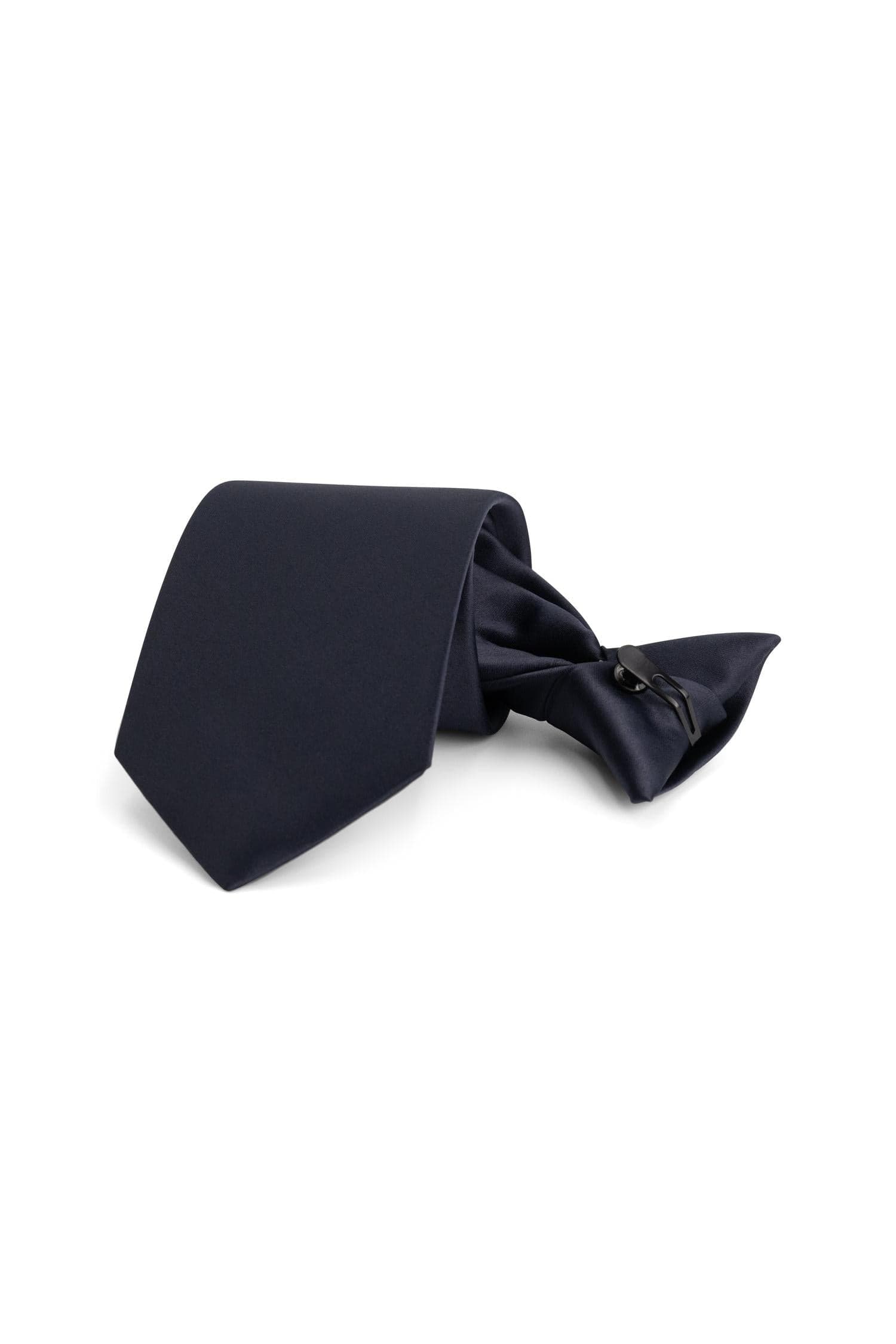 Stropdas clip on donkerblauw