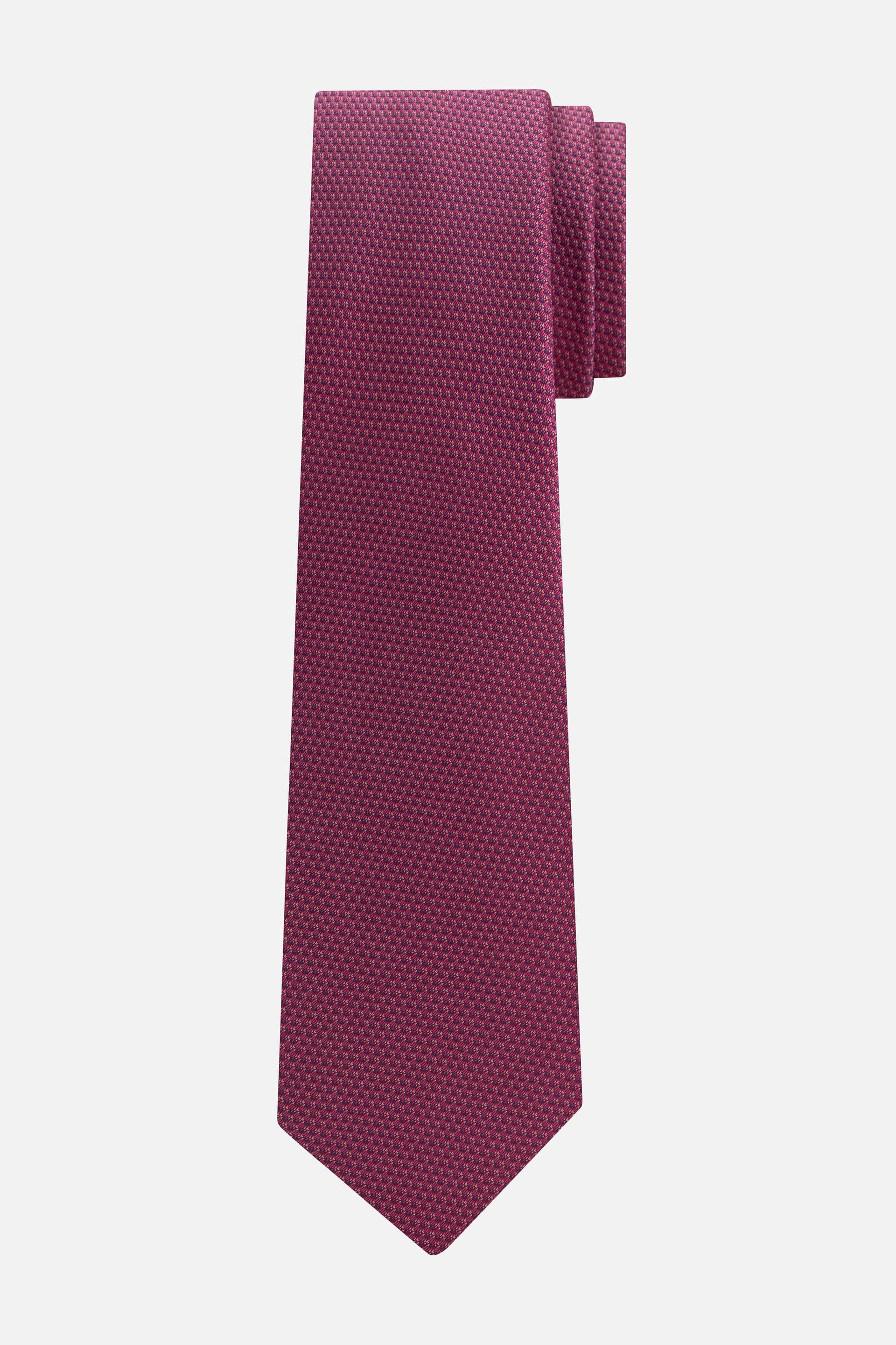 Stropdas zijde stippel print roze, elegante kleur met stippenpatroon, ideaal voor formele gelegenheden.