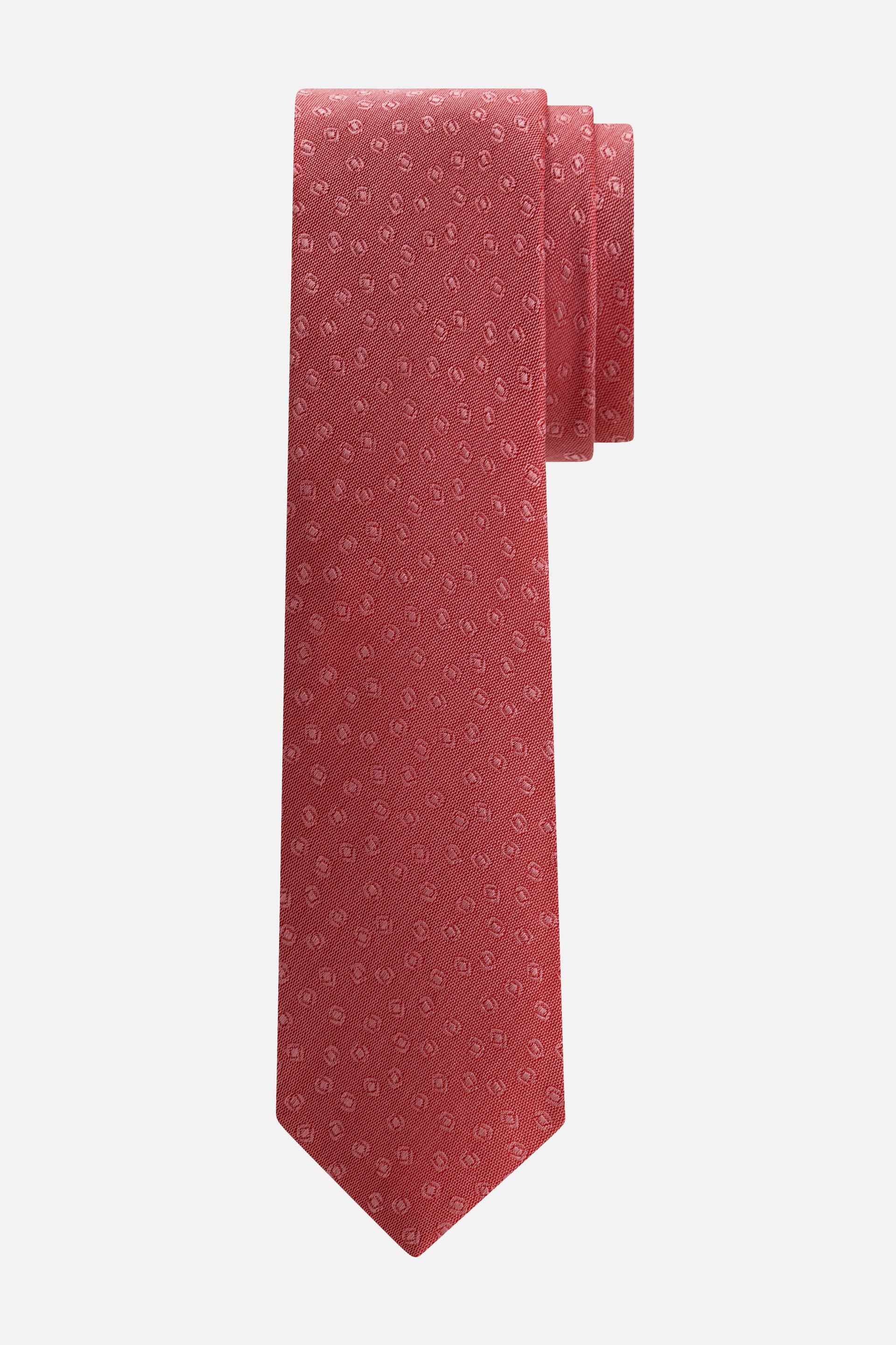 Stropdas zijde rondjes roze