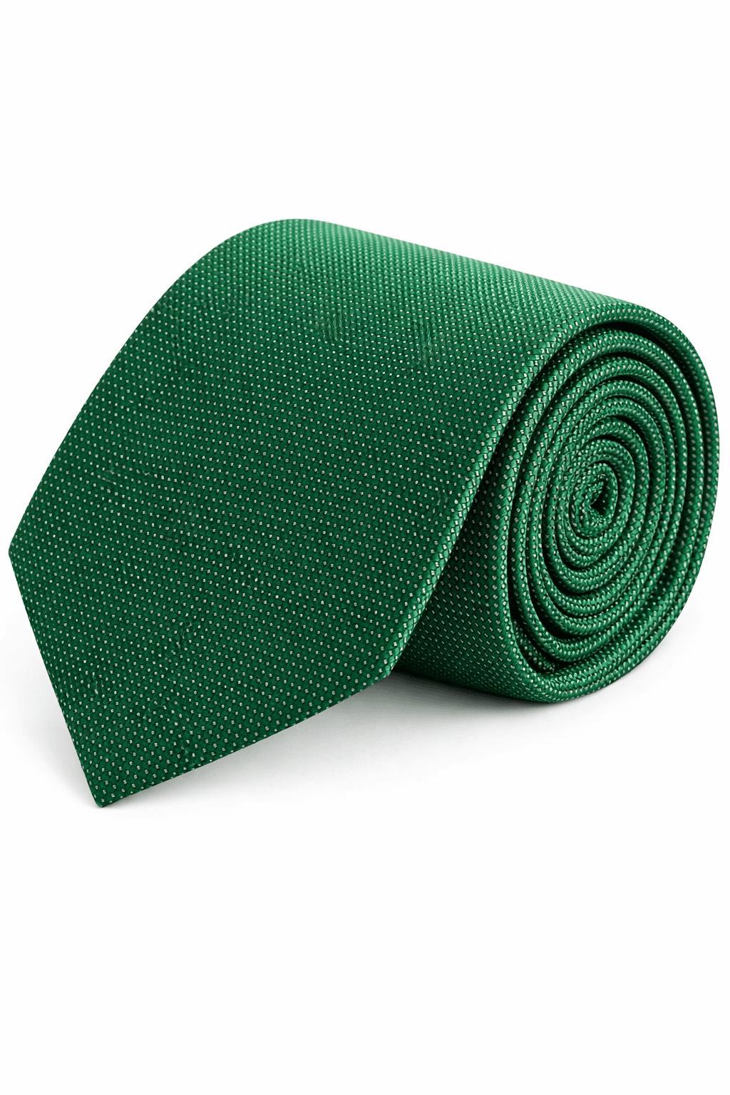 Stropdas zijde structuur groen, groene stropdas met zijde-achtige structuur voor formele gelegenheden.