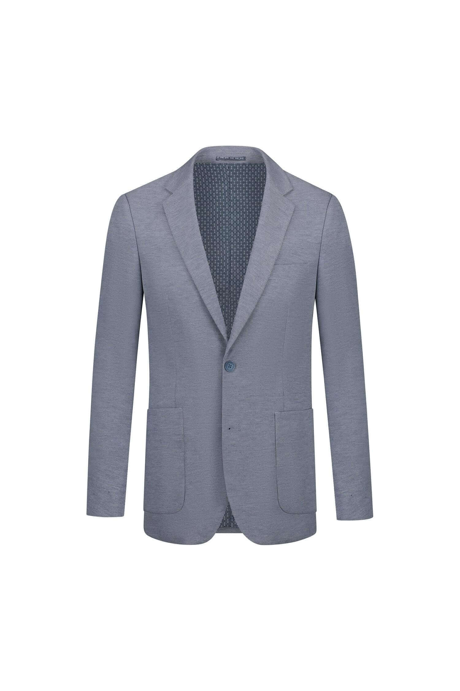 Sakko Stretch Blaugrau