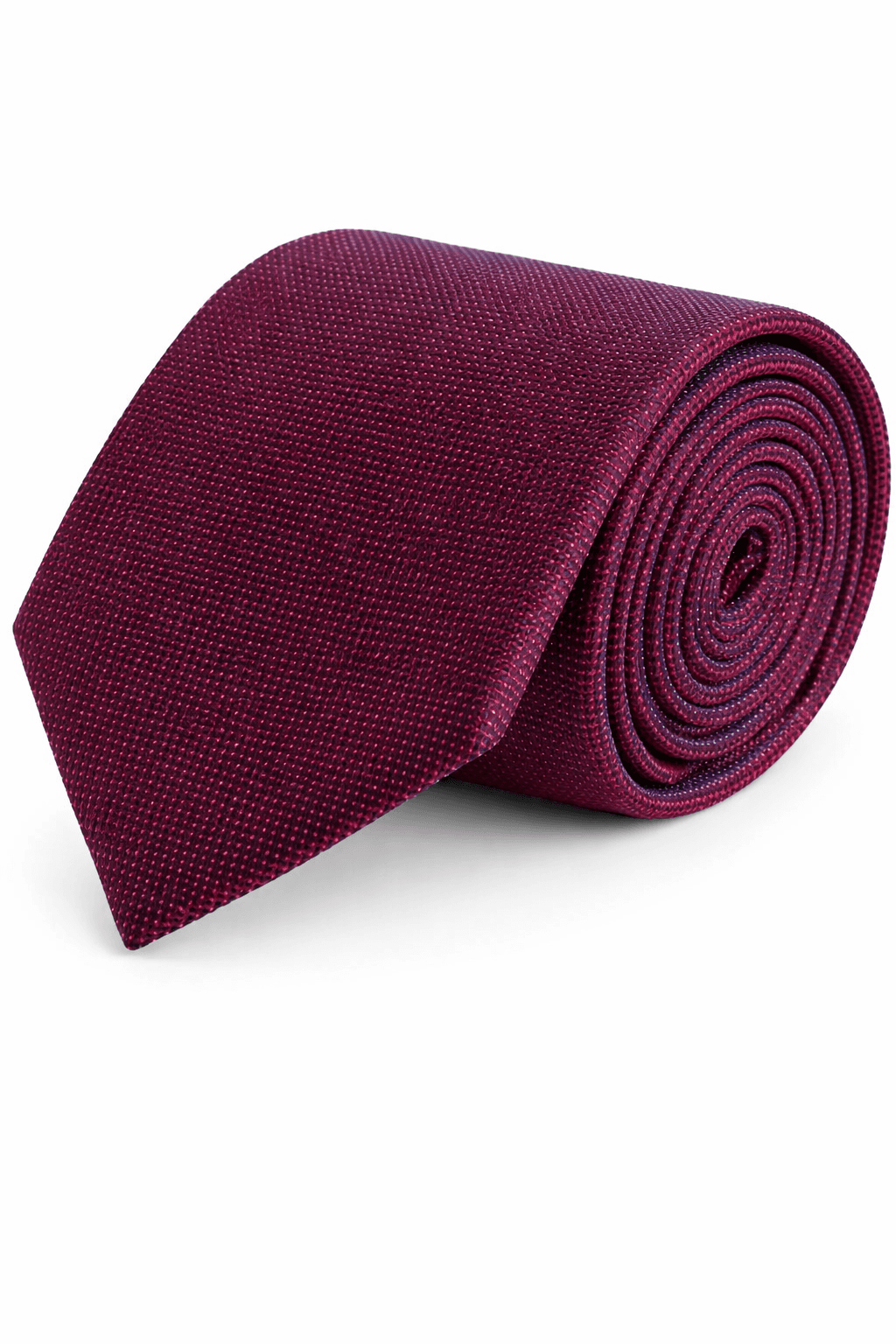Stropdas zijde dot rood, elegante zijden stropdas met rood stipjespatroon, perfecte zakelijke uitstraling.