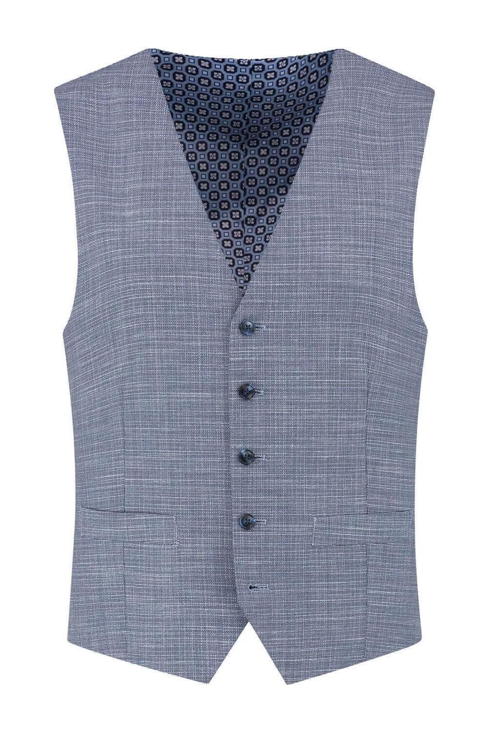 Gilet structuré bleu acier
