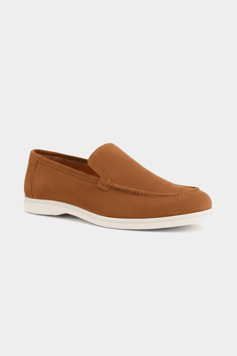 Loafer suede cognac