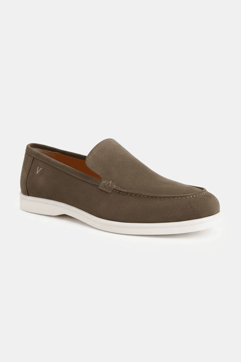 Mocassin suède vert