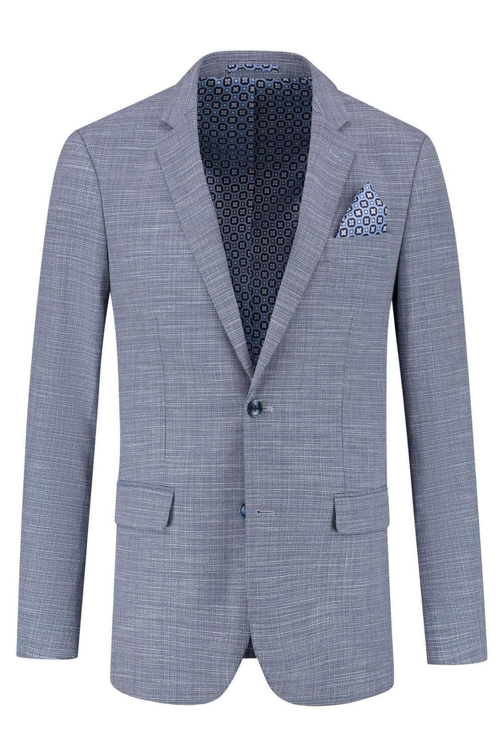 Colbert structuur steenblauw
