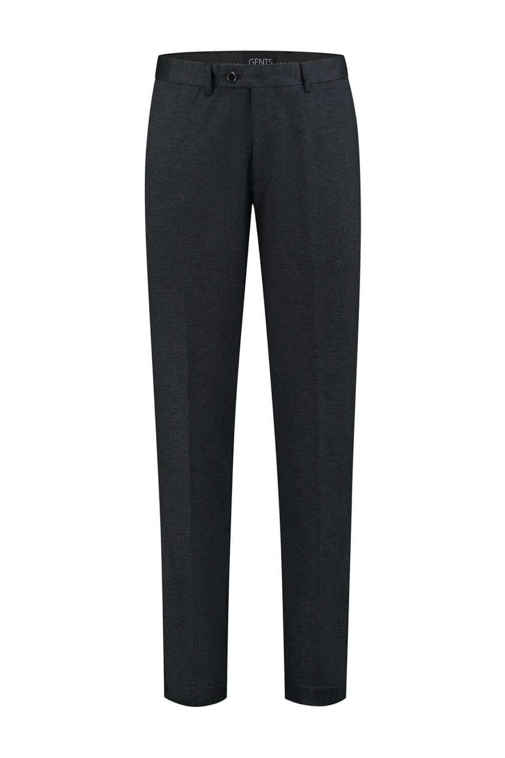 Pantalón stretch minicheck antracita