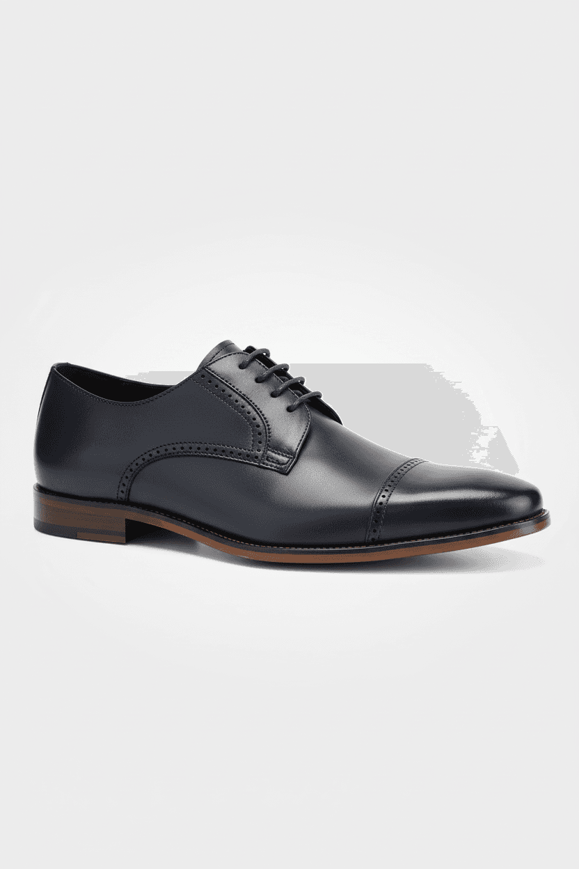 Veterschoen cap toe navy
