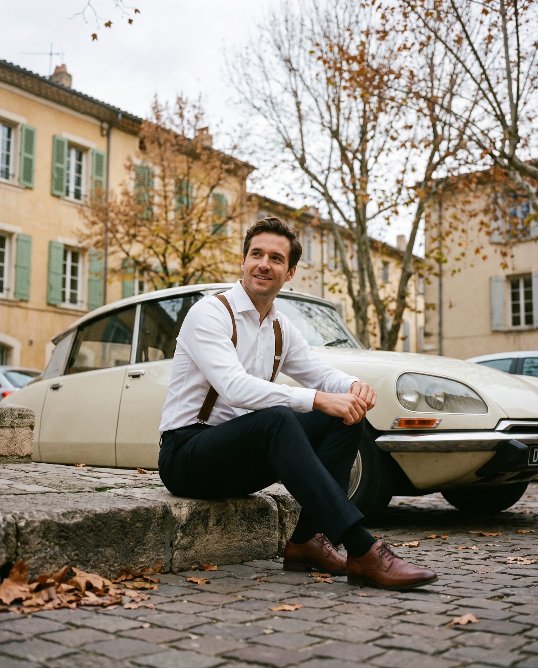 Bretels 35mm bruin — sfeerbeeld
