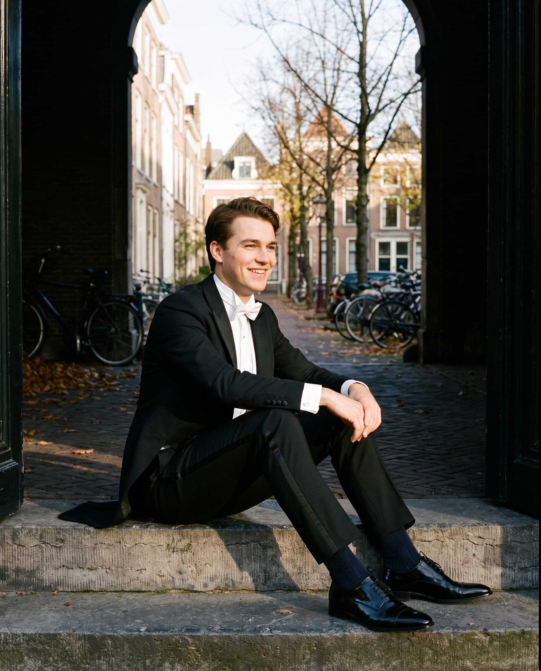 Broek smoking - rokkostuum zwart — sfeerbeeld