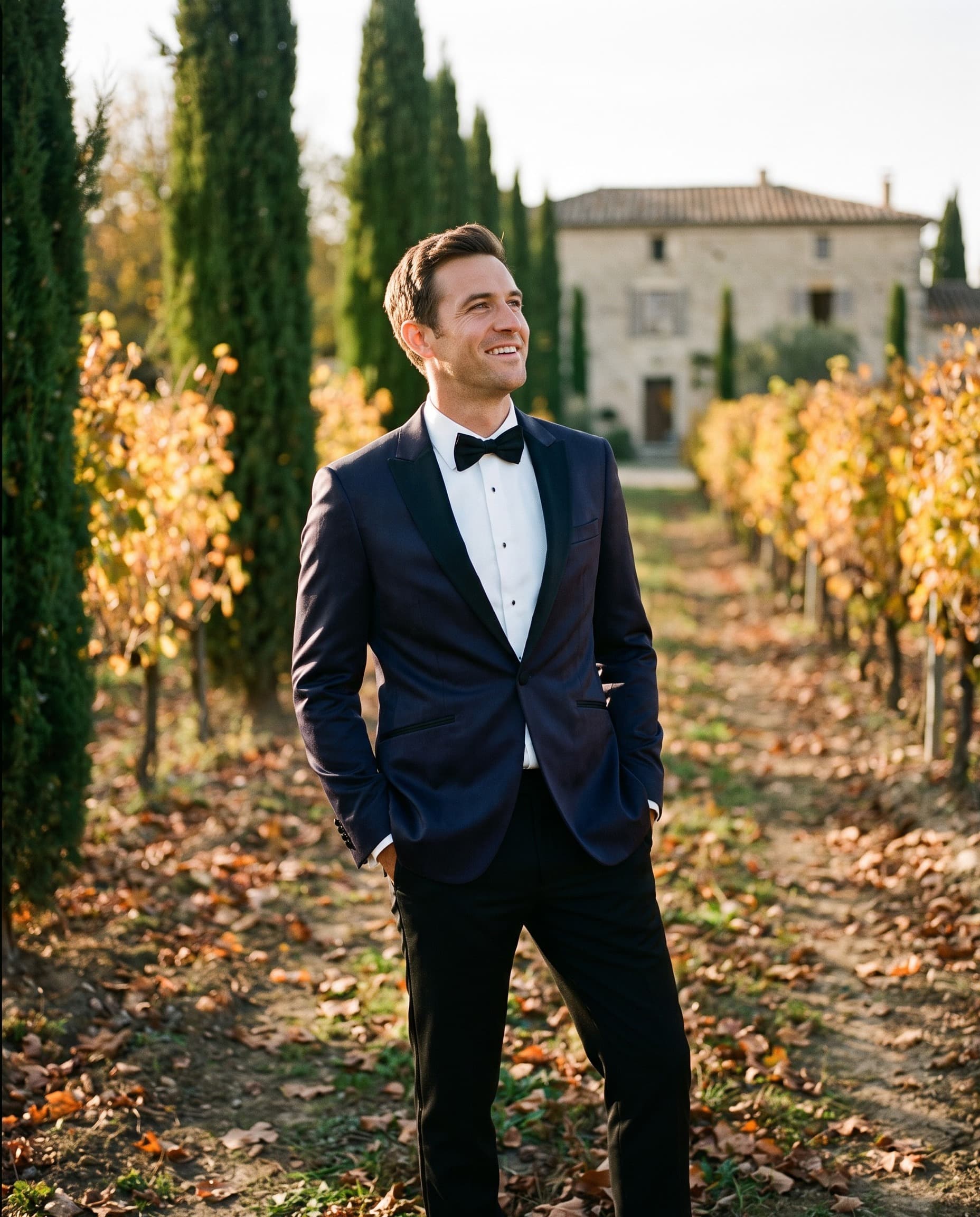 Dinnerjacket velvet zwart — sfeerbeeld