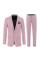 Pak linnenlook terrapink, elegant two-piece suit with a stylish design in terrapink linen look fabric.