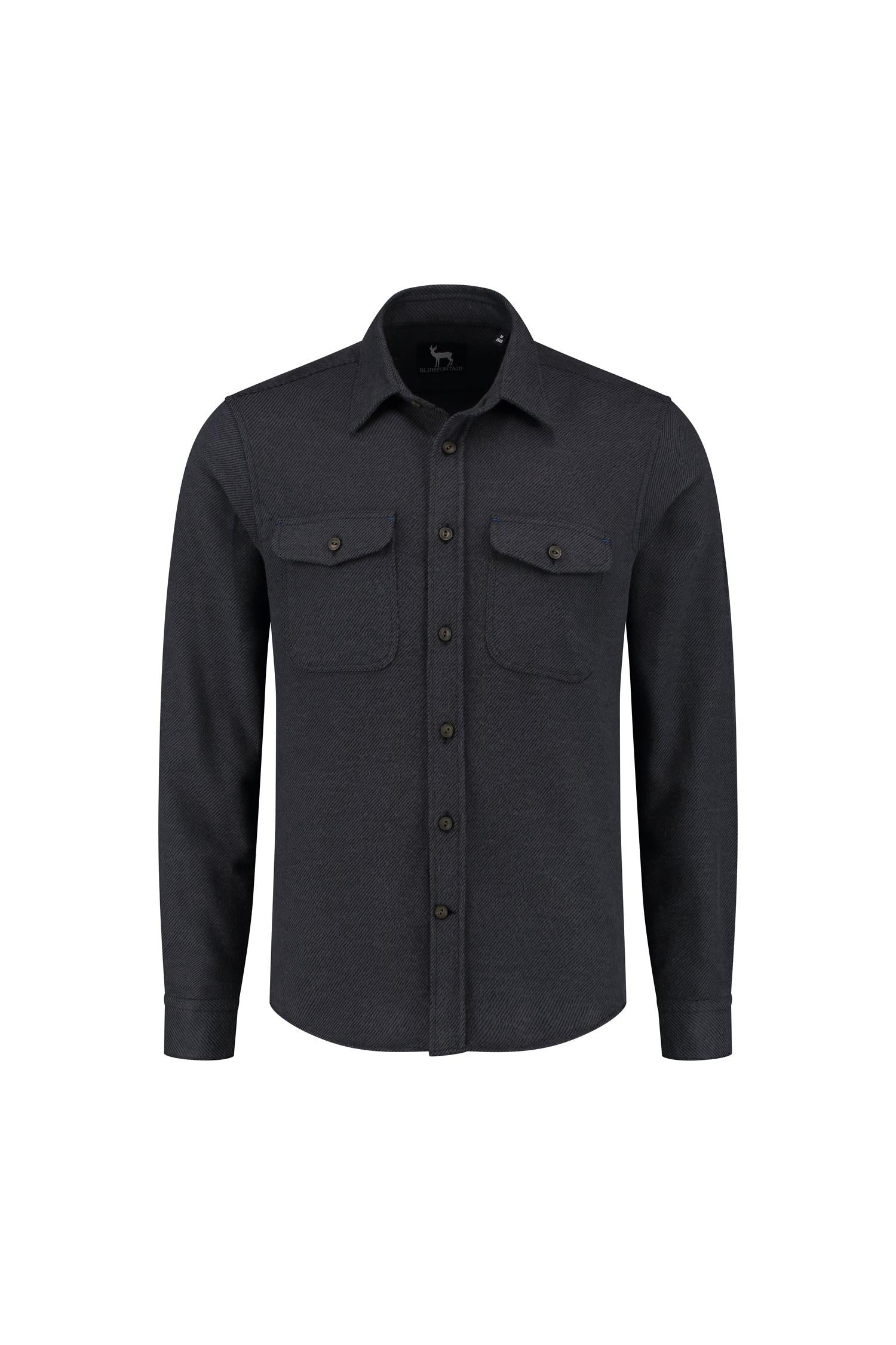 Overshirt antra, katoenen overshirt met knopen en twee borstzakken, ademend comfort.