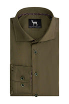 Blumfontain overhemd uni groen