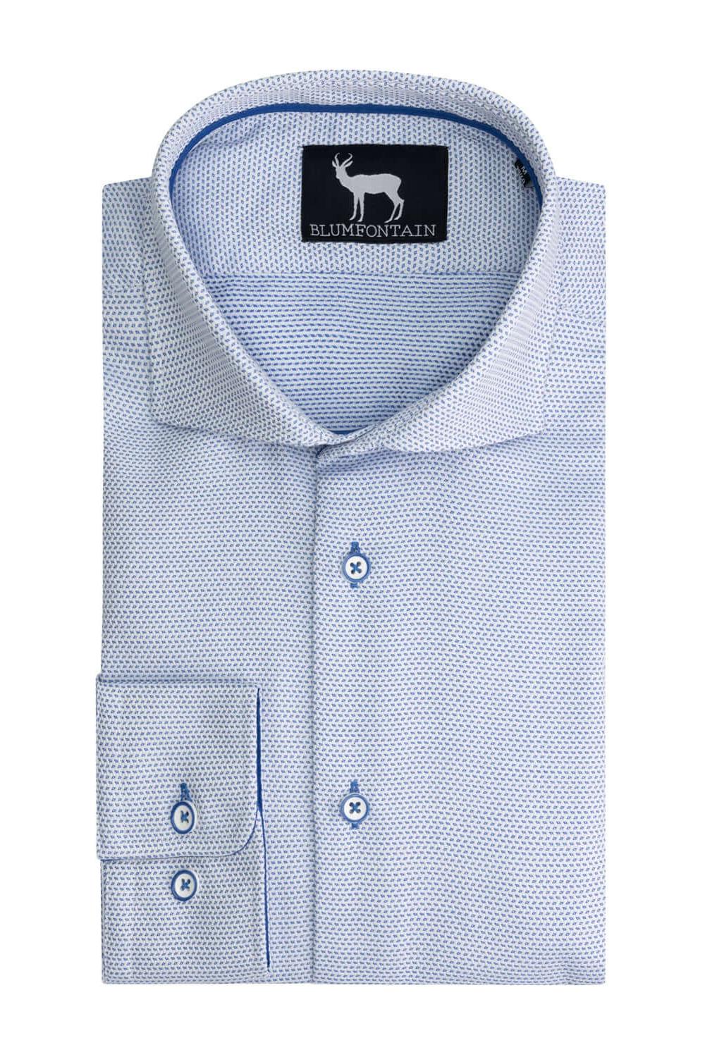 Blumfontain structuur blauw