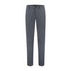Chino slim blokje blauwgrijs