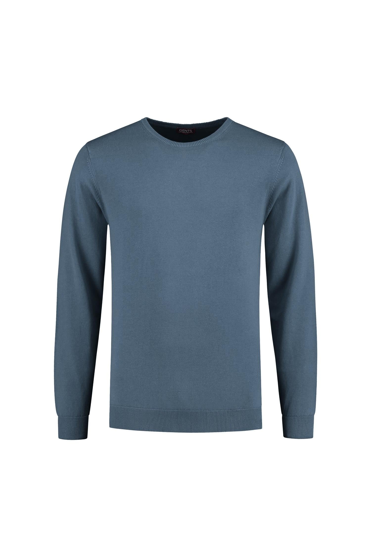 Trui ronde hals Denim