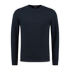 Roundneck jacquard blauw