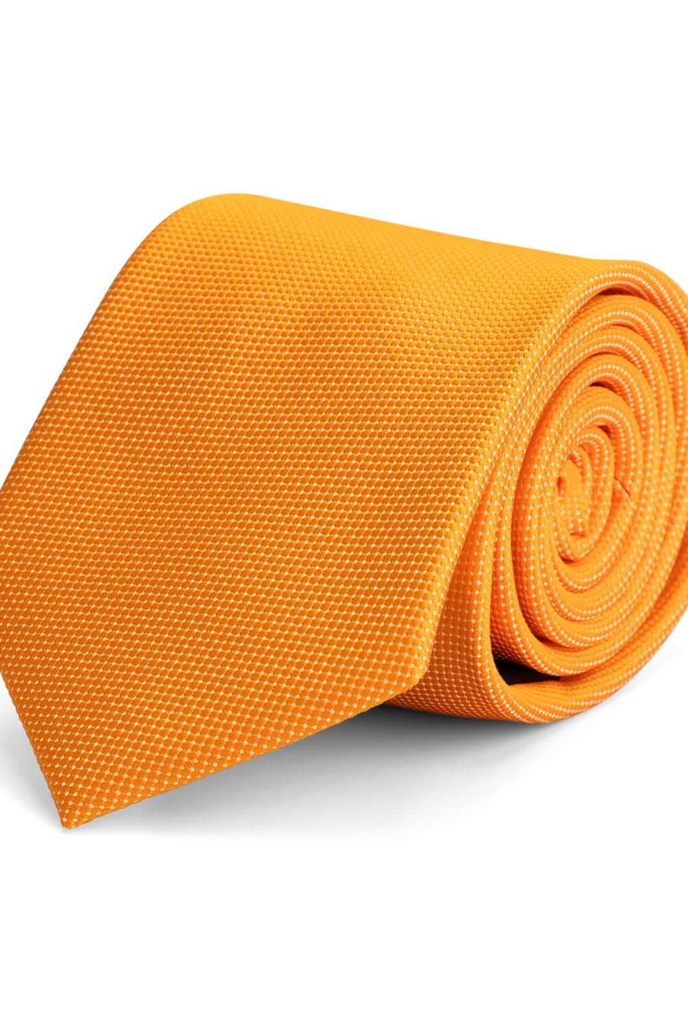 Stropdas PE oranje, een heldere oranje stropdas voor een verzorgde uitstraling.