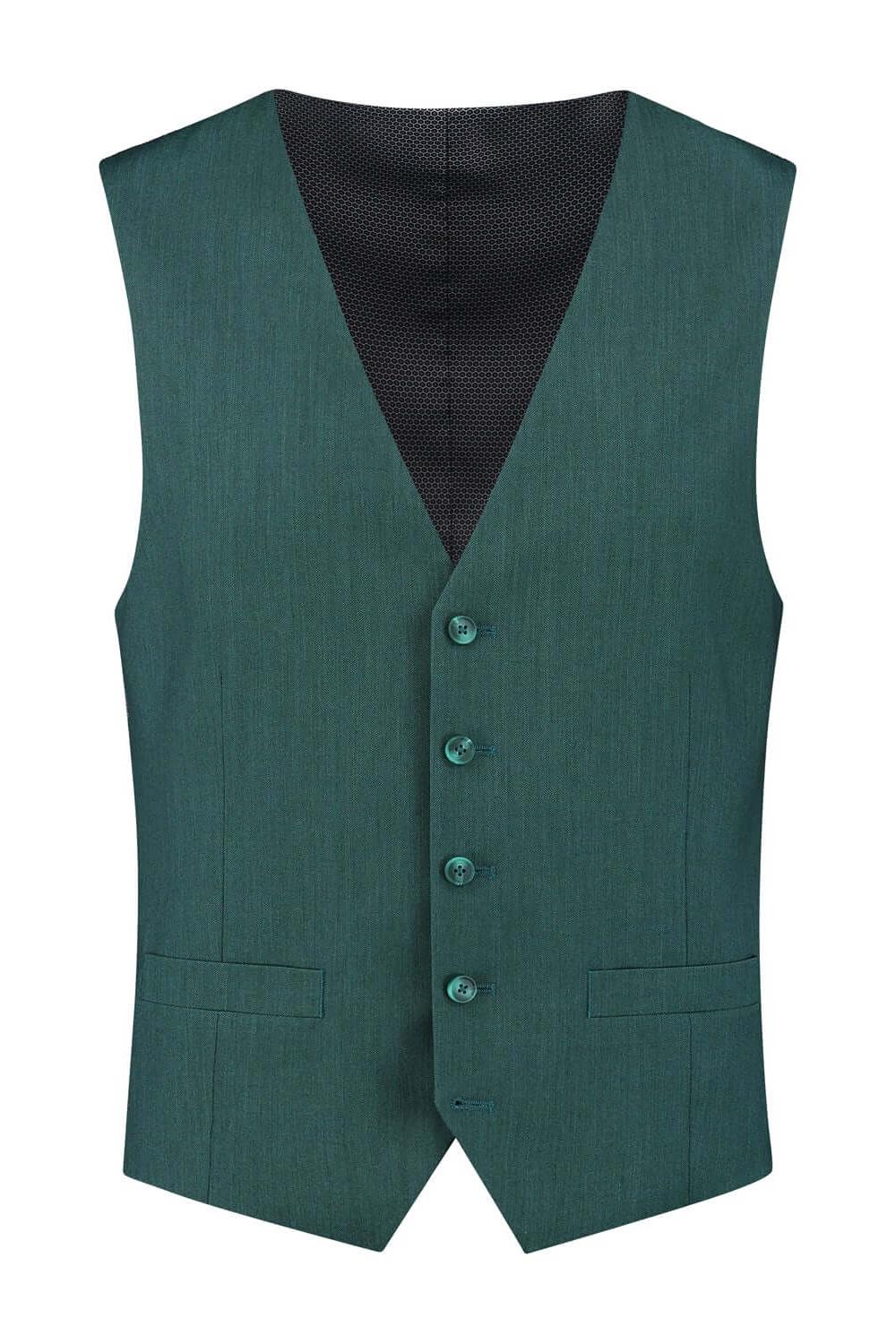 Gilet linnenlook groen, lichtgewicht groen gilet met moderne snit en linnenlook. Perfect voor elke gelegenheid.