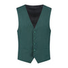 Gilet linnenlook groen