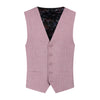 Gilet linnenlook terrapink