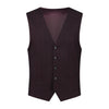 Gilet ruit donkerrood