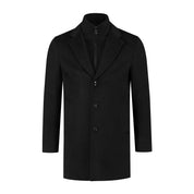 Coat windvanger zwart