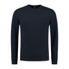 Roundneck jacquard blauw