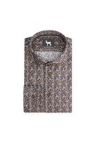 Bloemprint navy-bruin ML7