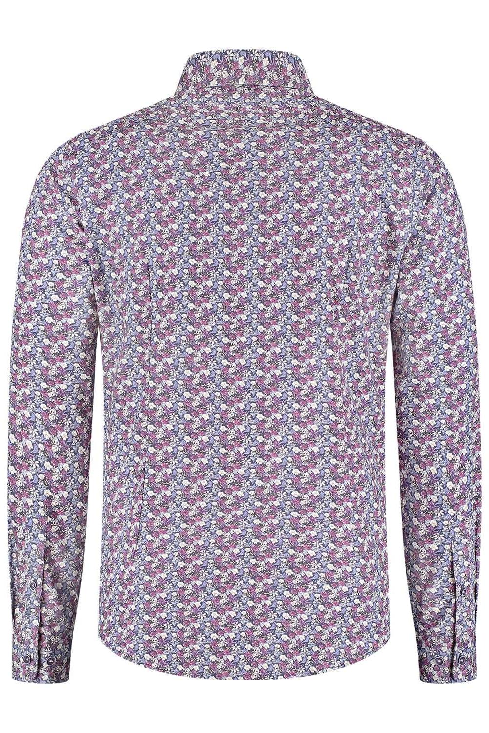 Overhemd Floral paars