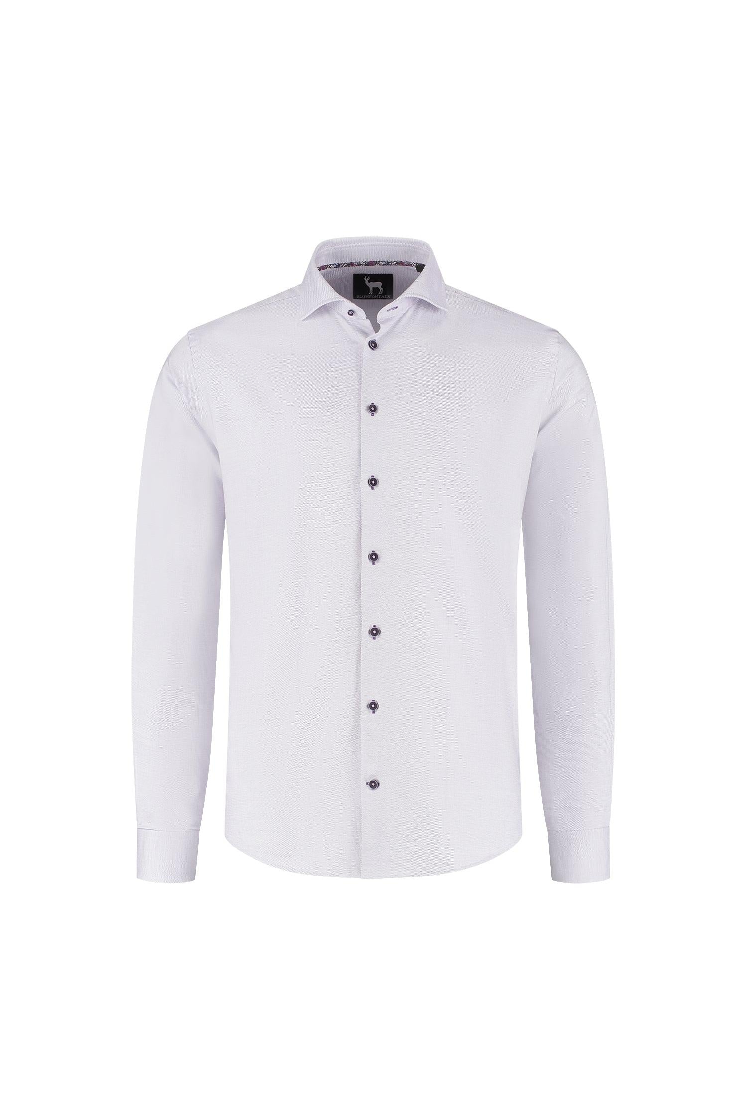 Overhemden Dobby paars