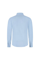 Overhemd bamboe pied-de-poule lichtblauw