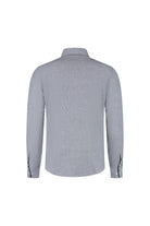 Overhemd linnen-katoen ministreep blauw