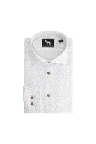 Blumfontain bloemprint beige-blauw ML7