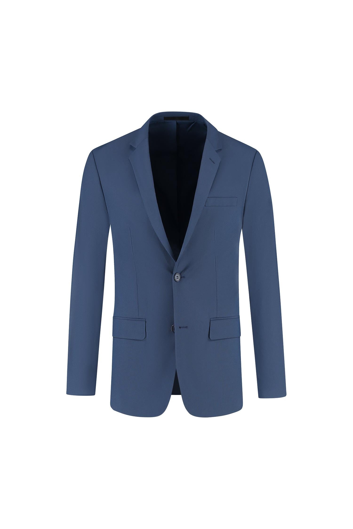 Colbert comfort stretch royalblue MixMatch strakke moderne snit, stijlvolle blauwe colbert met comfort stretch.
