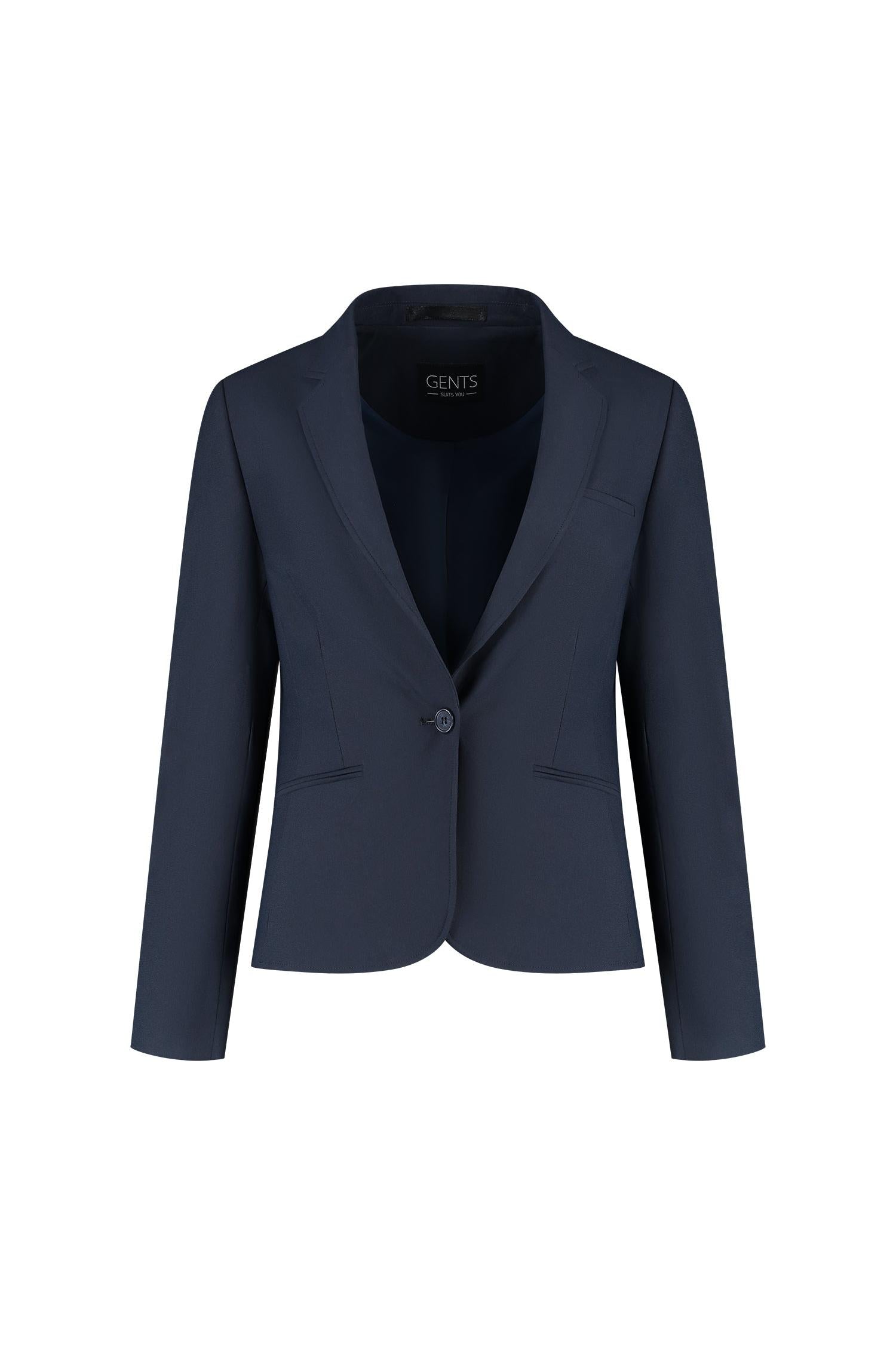 Damesblazer comfort stretch blauw