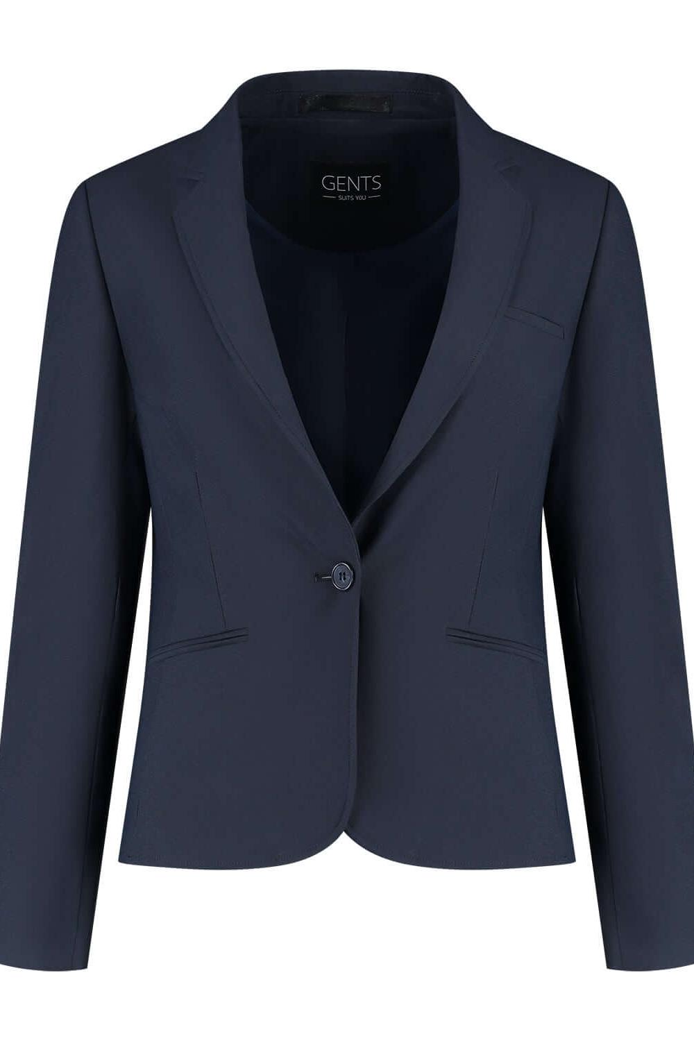 Damesblazer comfort stretch blauw