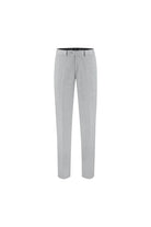 Pantalon stretch pique melange grijs