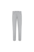 Pantalon stretch pique melange grijs