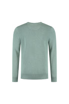 Ronde hals two-tone groen