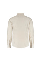 Overhemd streep wit-beige