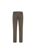 Chino stretch structuur donkerbruin