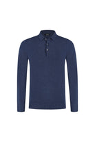 Trui polokraag blauw