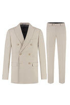 Pak 2-rij stretch dune beige